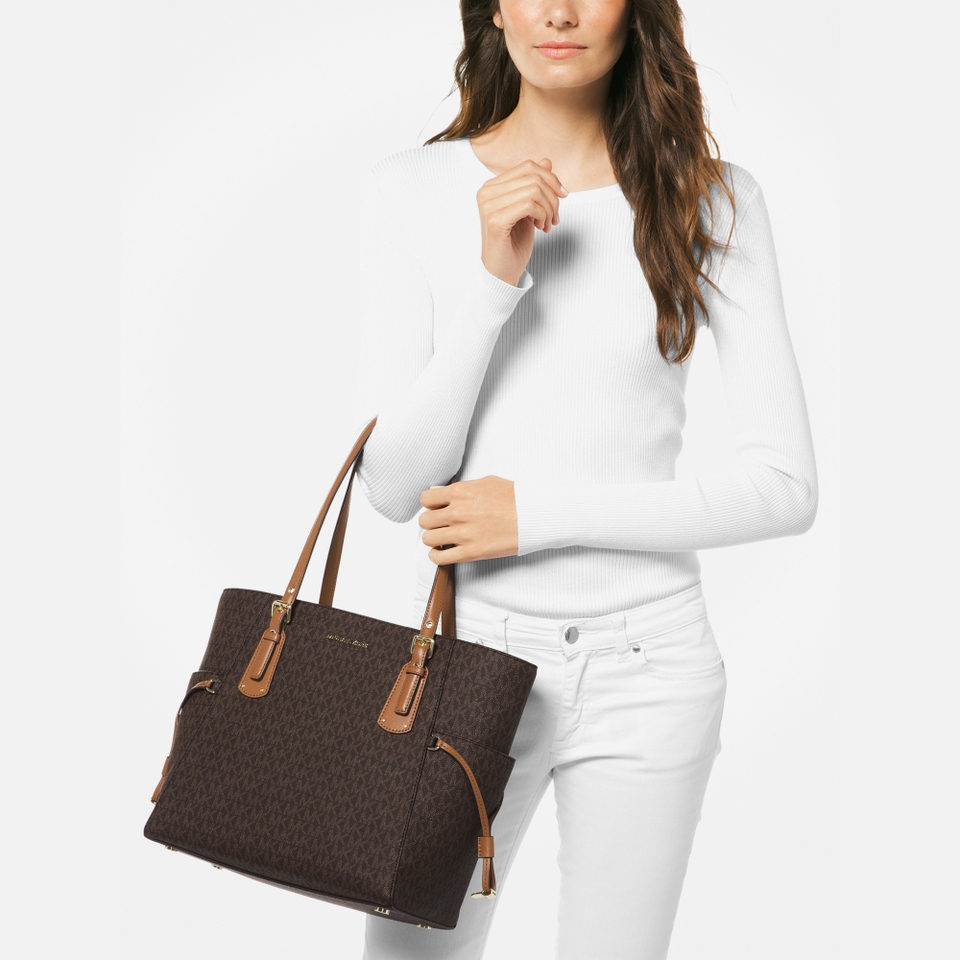 MICHAEL Michael Kors Voyager Faux Leather Tote Bag