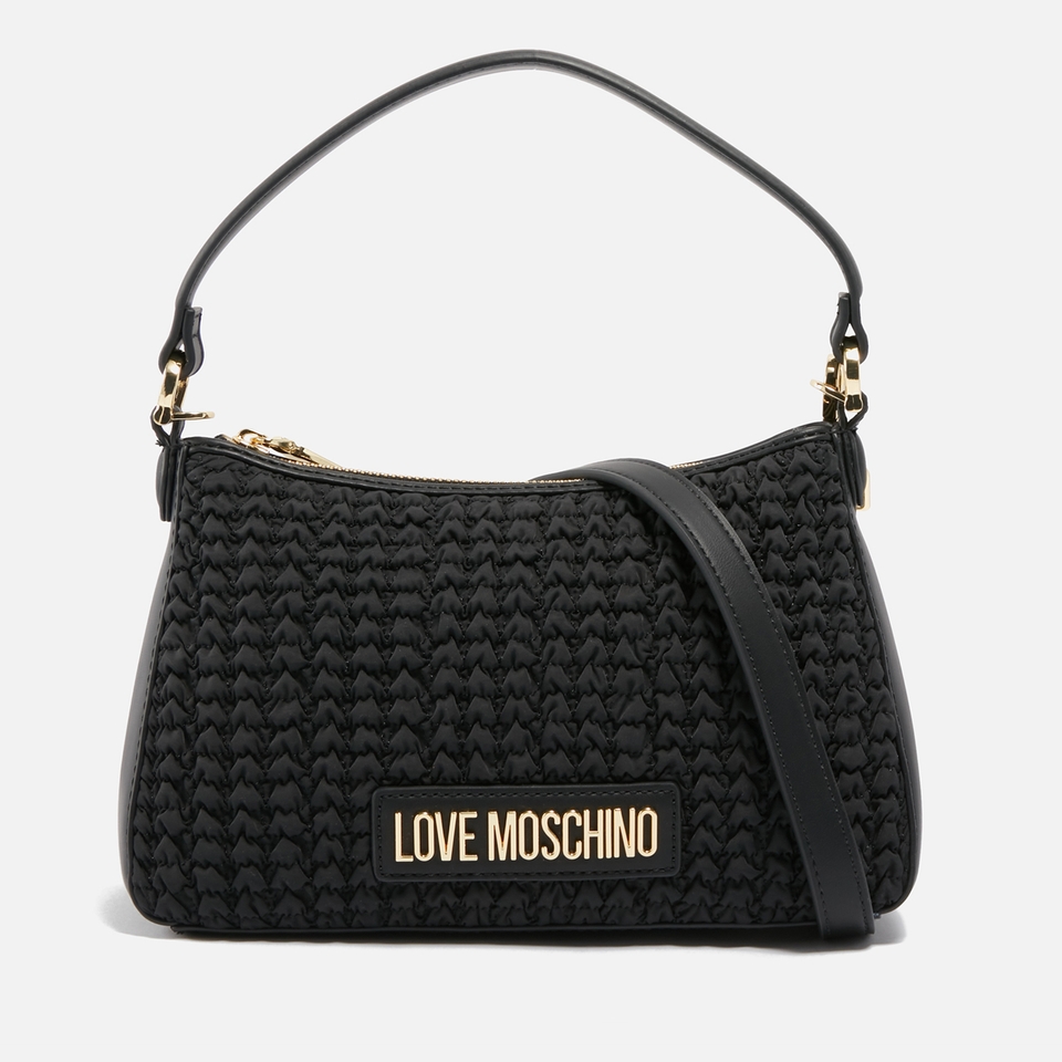 Love Moschino Borsa Nylon and Faux Leather Shoulder Bag