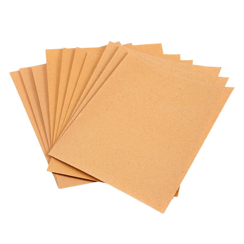 Homebase Essentials Assorted Sandpaper Sheets 10 Pack Homebase