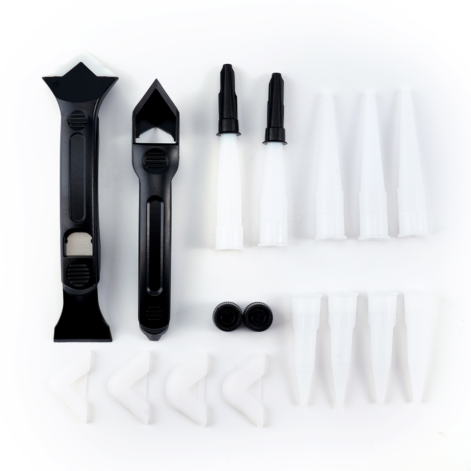 Homebase Essentials Sealant/Caulking Finishing Kit 17 Piece Pack