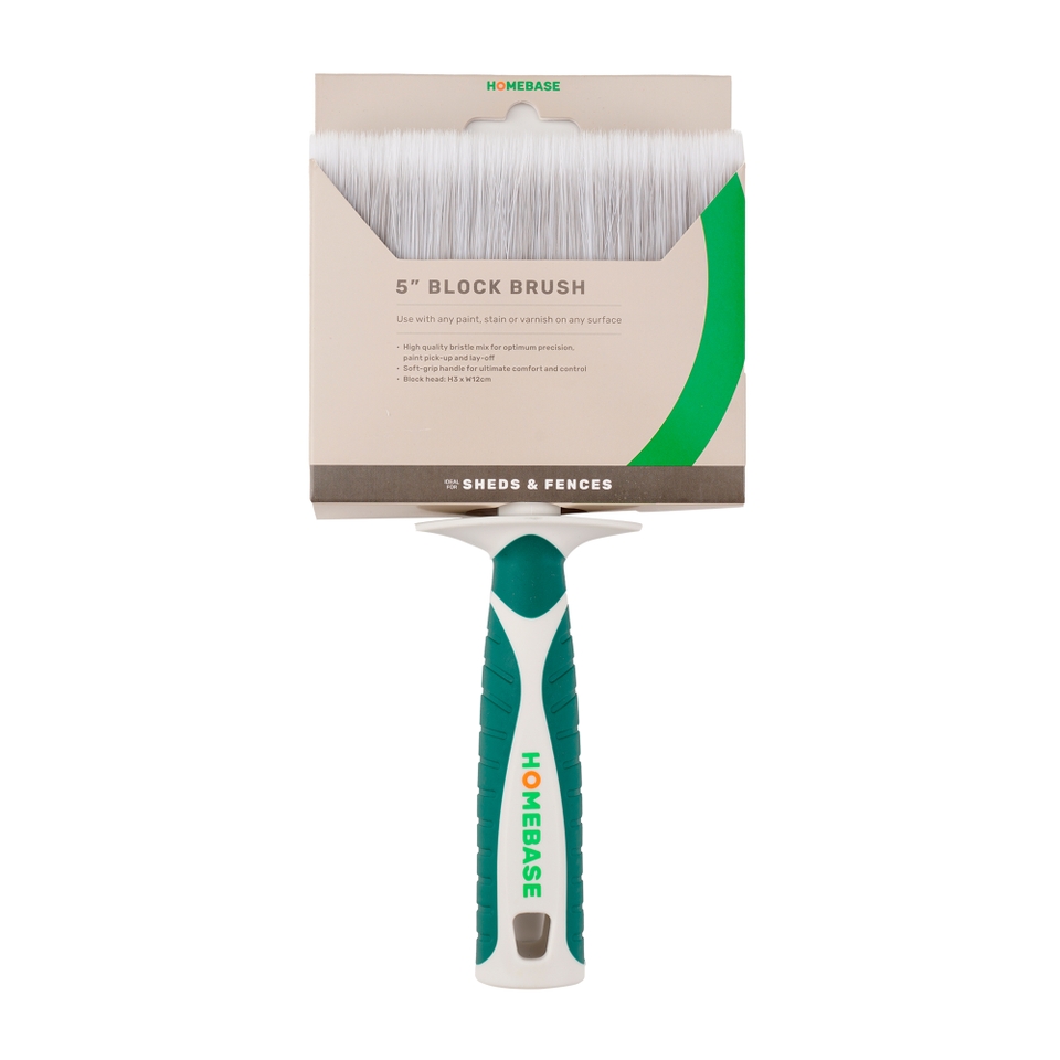 Homebase SoftGrip 5in Block Paint Brush Homebase