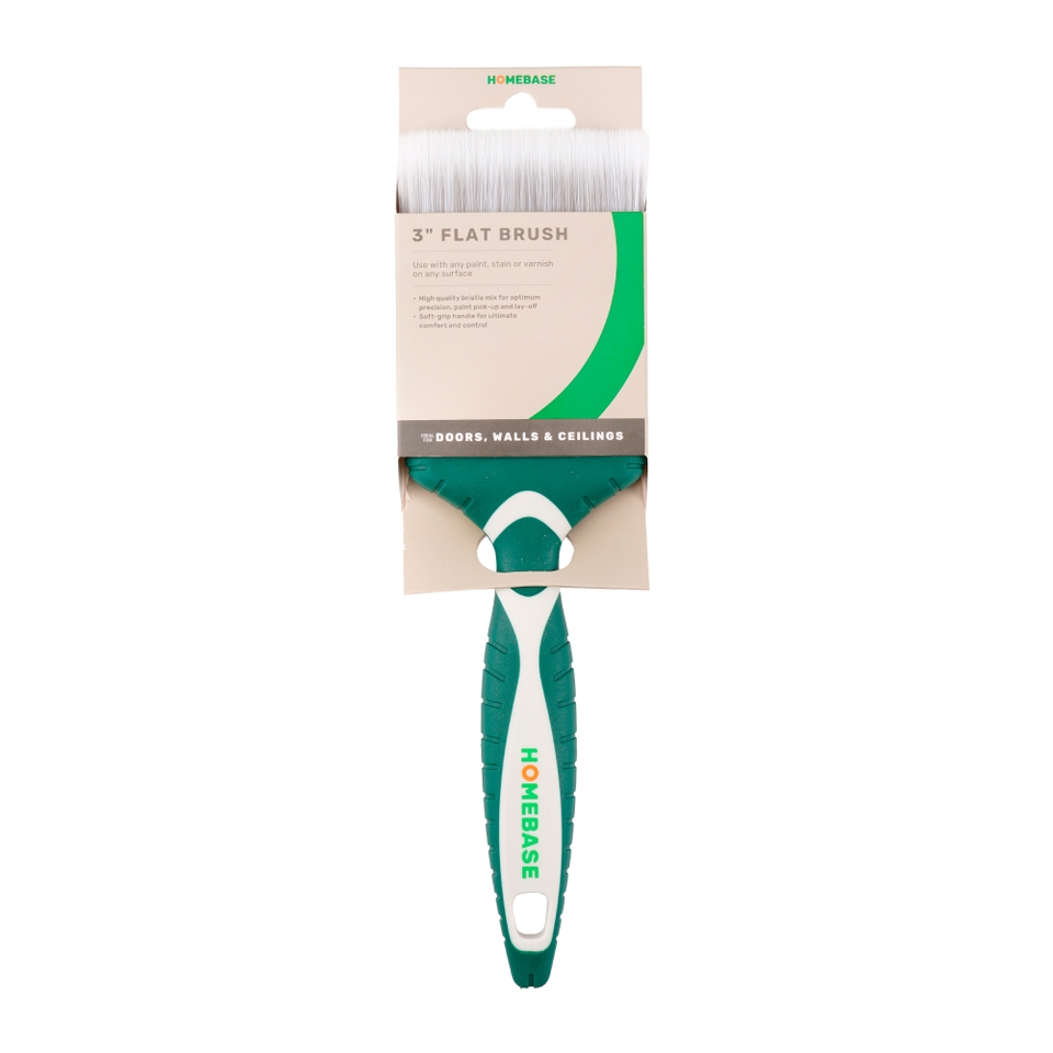 Homebase SoftGrip 3in Flat Paint Brush Homebase