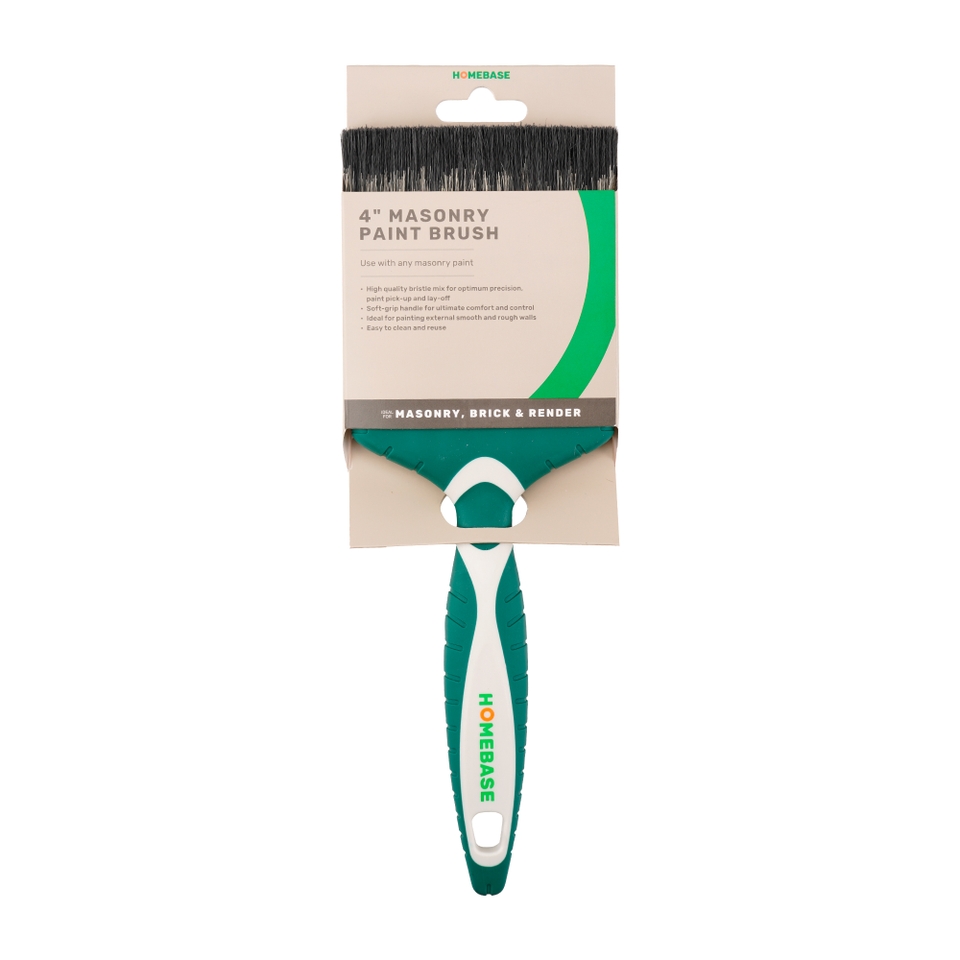 Homebase SoftGrip 4in Masonry Paint Brush Homebase