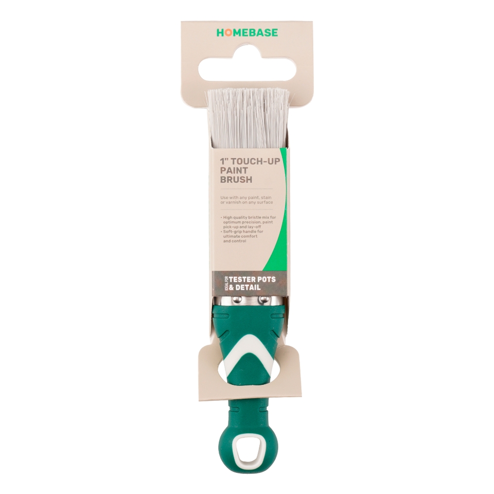 Homebase Soft-Grip 1in Tester Pot Paint Brush
