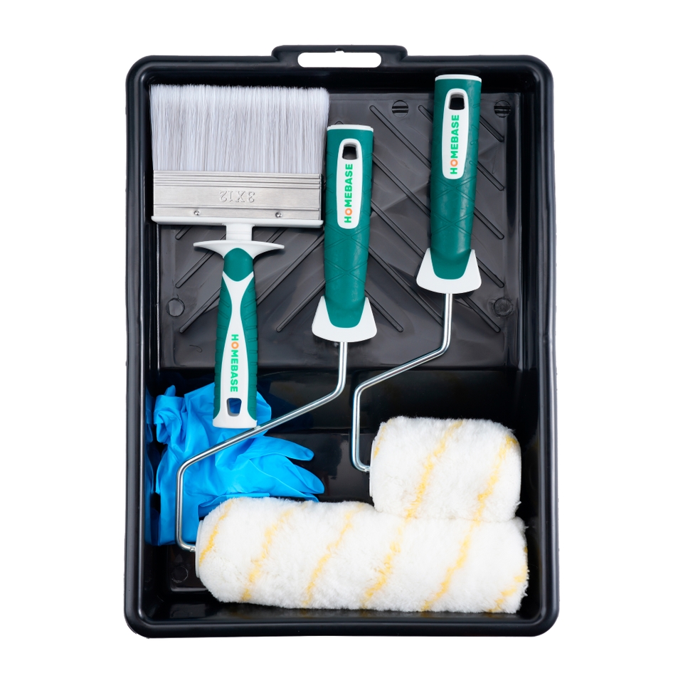 Homebase All You Need Shed & Fence Painting Kit 7 Piece Pack Homebase