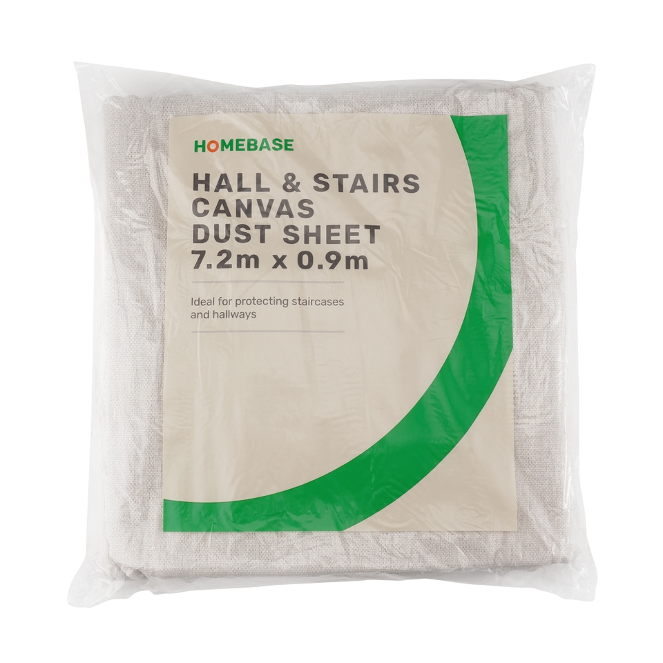 Homebase Hallway & Staircase Dust Sheet 7.2 x 0.9m Homebase