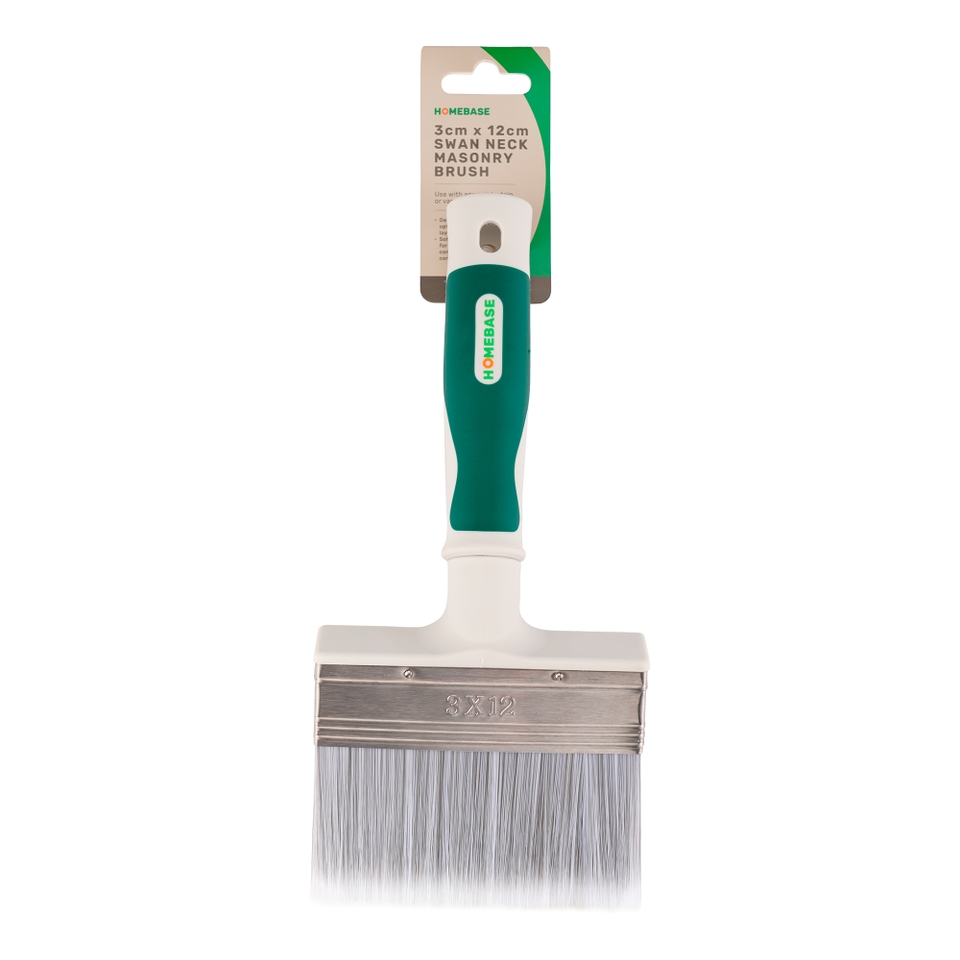 Homebase Swan Neck Masonry Paint Brush 120mm Homebase