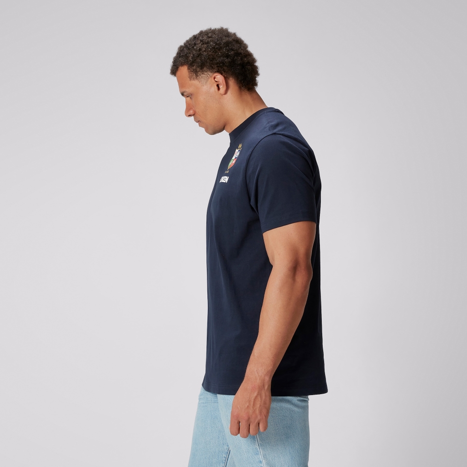 MENS BRITISH & IRISH LIONS CCC COTTON JERSEY T-SHIRT BLUE
