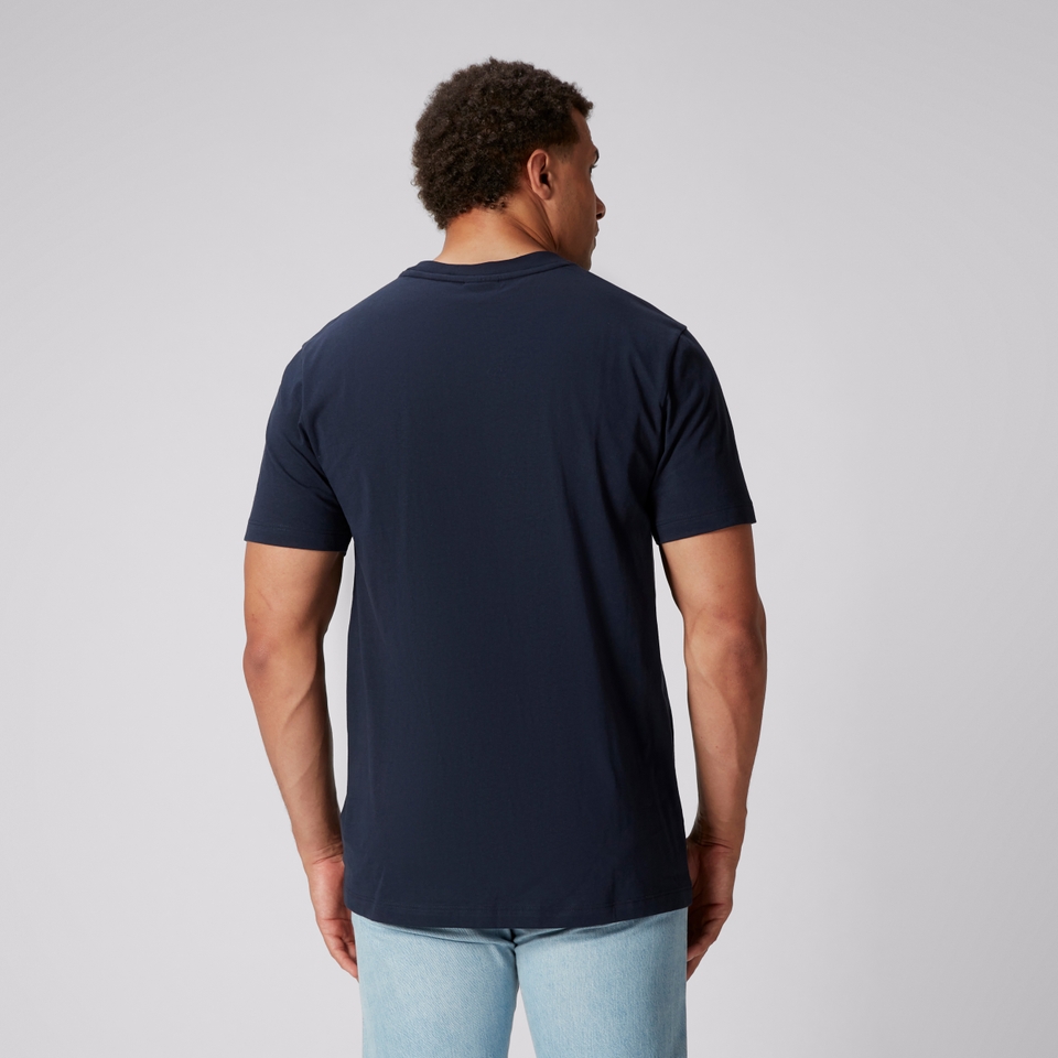 MENS BRITISH & IRISH LIONS COTTON JERSEY TEE NAVY