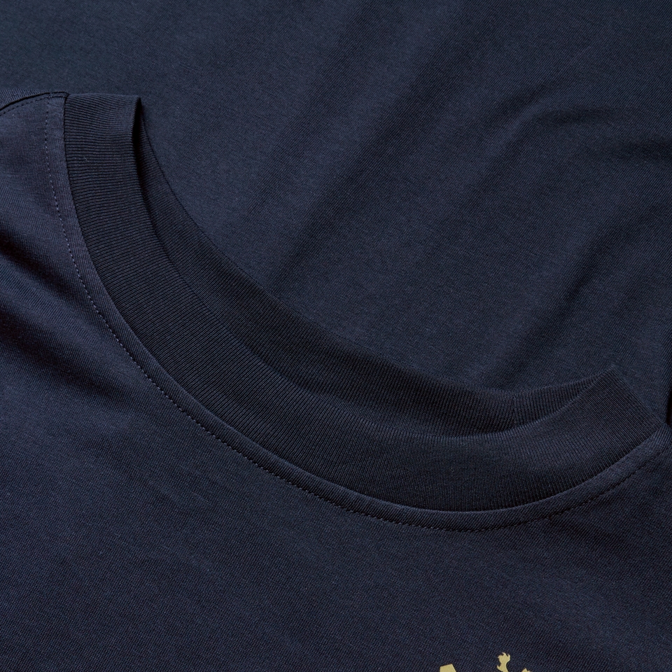 MENS BRITISH & IRISH LIONS COTTON JERSEY TEE NAVY