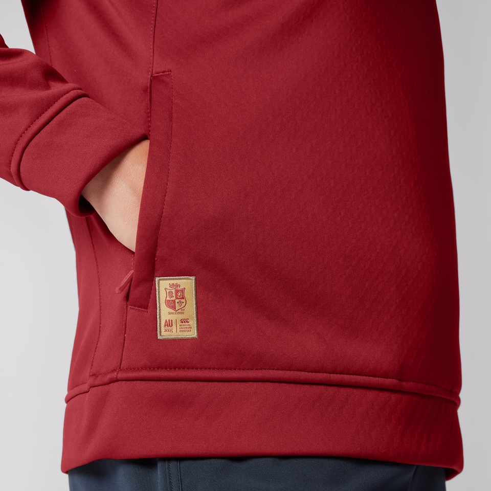 CANTERBURY BIL 1/4 ZIP FLEECE W AF RED