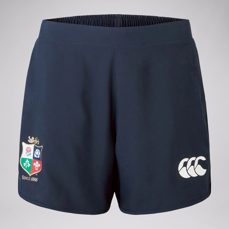 WOMENS BRITISH & IRISH LIONS GYM WOVEN SHORTS NAVY