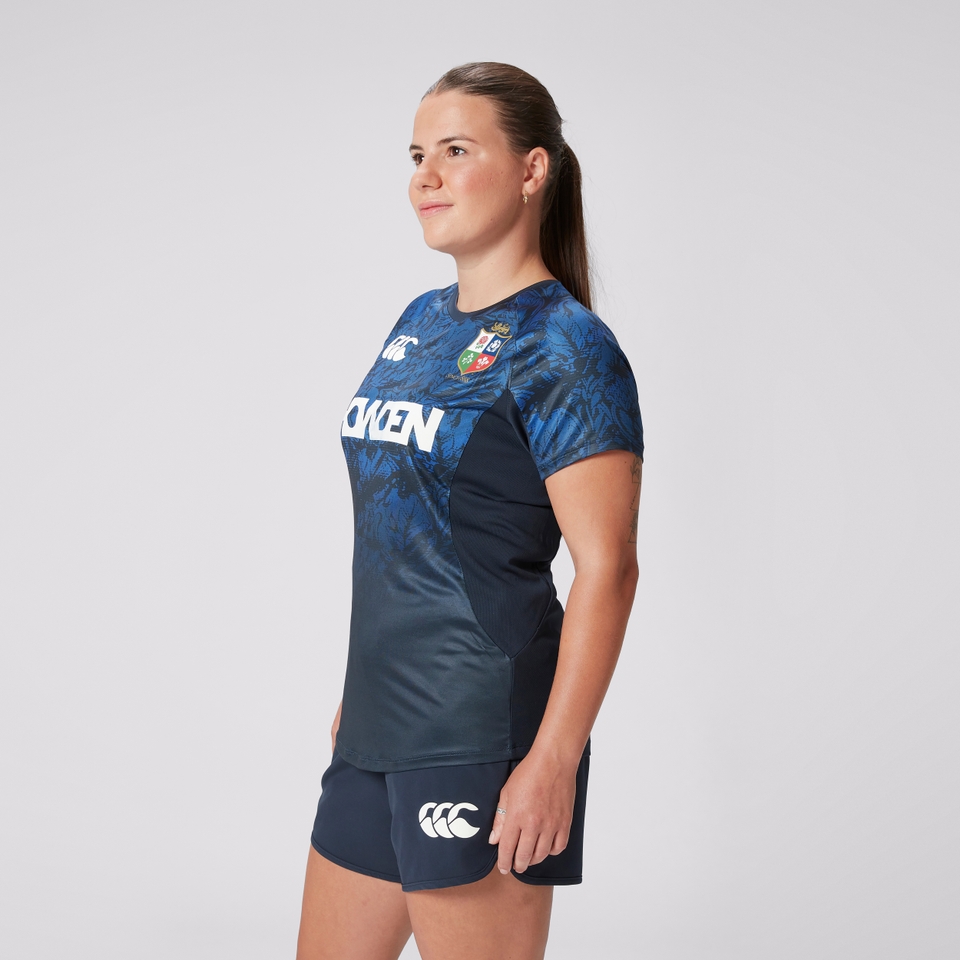 WOMENS BRITISH & IRISH LIONS GYM WOVEN SHORTS NAVY