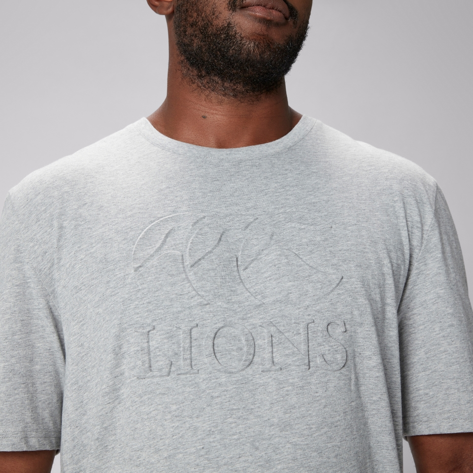 ADULT UNISEX BRITISH & IRISH LIONS MONUMENT TEE GREY MARL