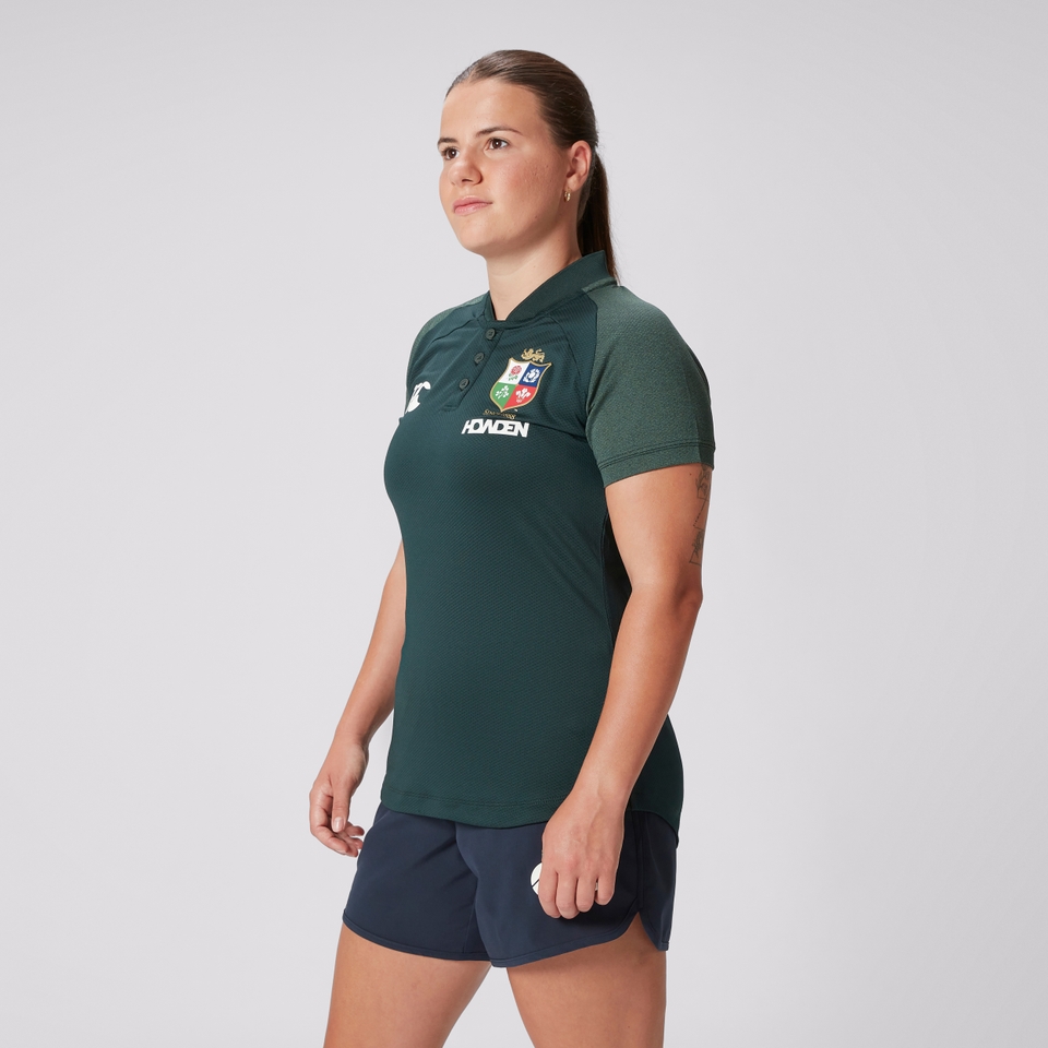 WOMENS BRITISH & IRISH LIONS POLO SHIRT GREEN