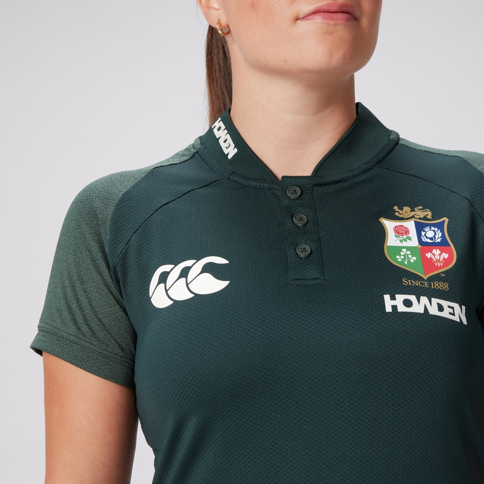 WOMENS BRITISH & IRISH LIONS POLO SHIRT GREEN