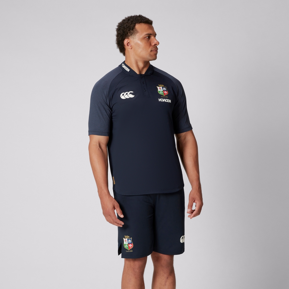 MENS BRITISH & IRISH LIONS POLO SHIRT NAVY