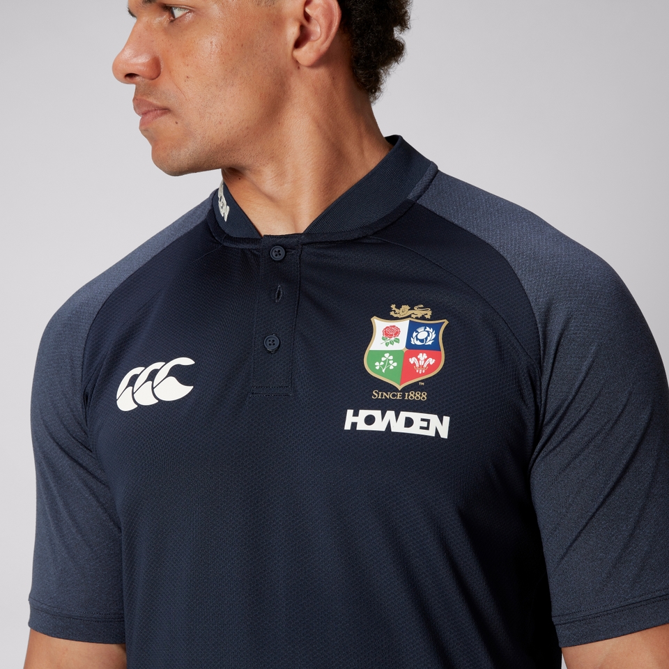 MENS BRITISH & IRISH LIONS POLO SHIRT NAVY