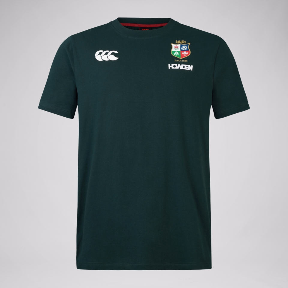 MENS BRITISH & IRISH LIONS COTTON JERSEY TEE GREEN