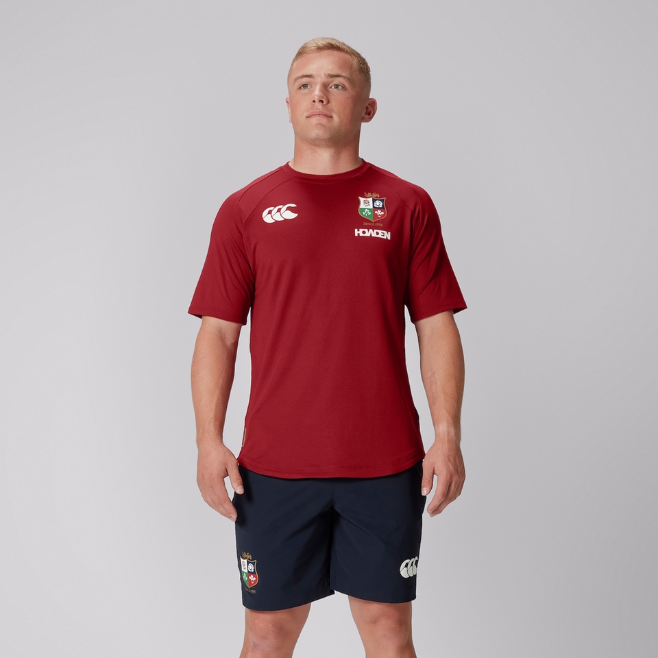 MENS BRITISH IRISH LIONS CCC EVEREST T SHIRT RED Canterbury
