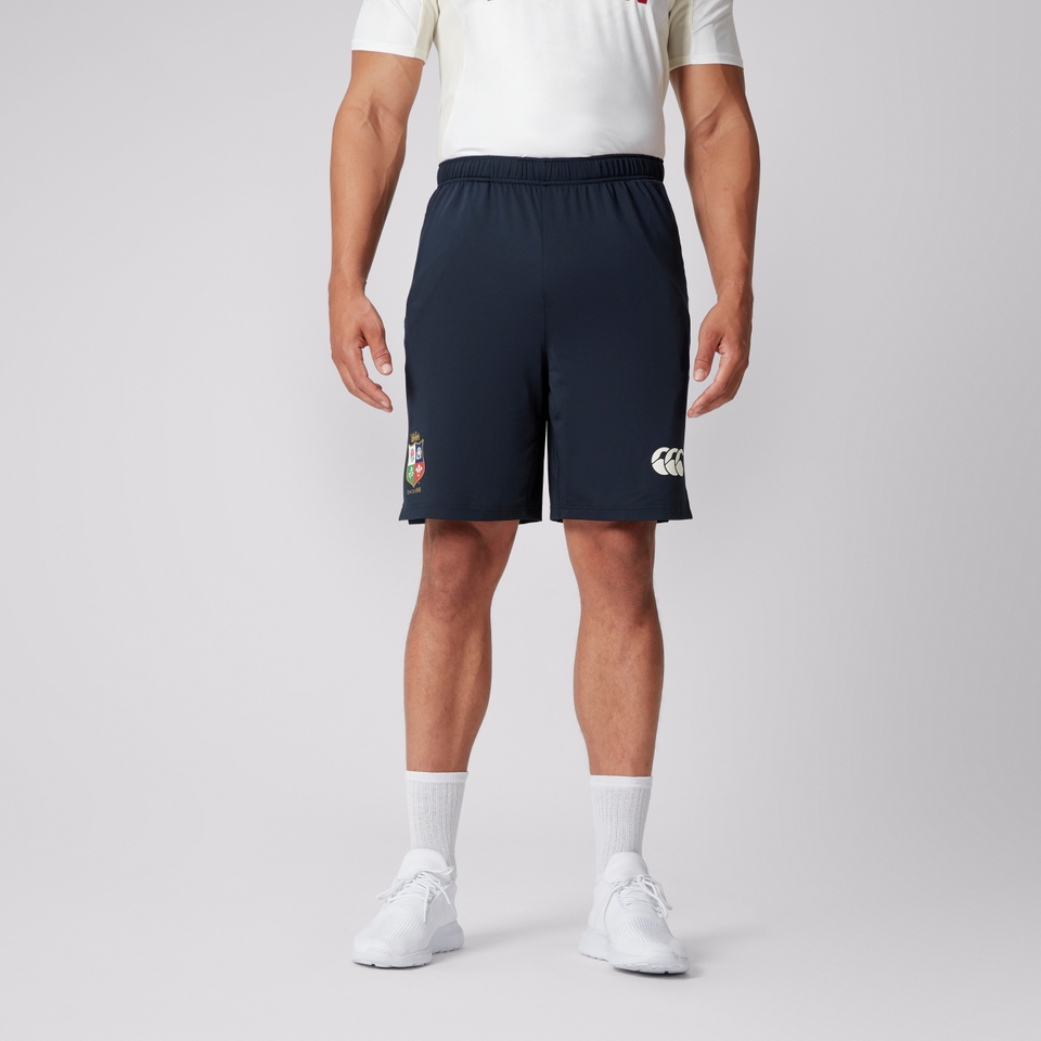 MENS BRITISH & IRISH LIONS GYM TRAINING SHORTS NAVY