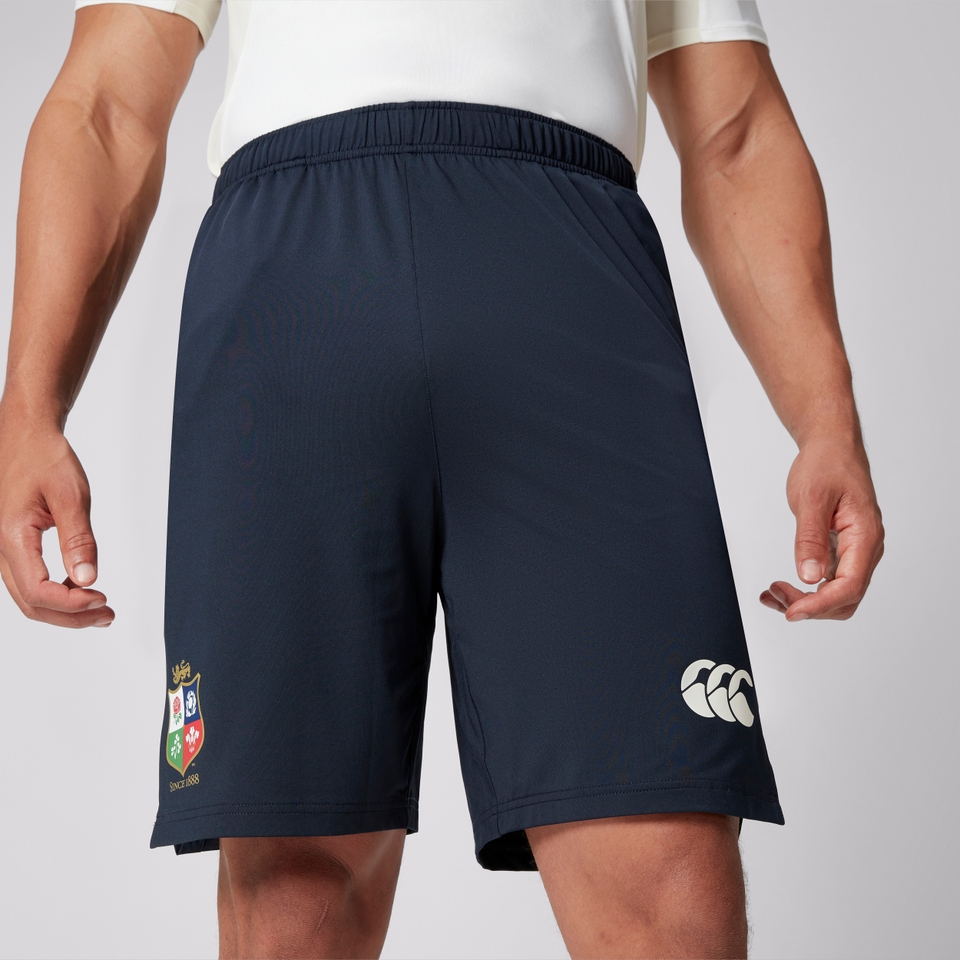 MENS BRITISH & IRISH LIONS GYM TRAINING SHORTS NAVY