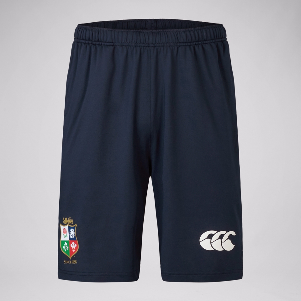 MENS BRITISH & IRISH LIONS GYM TRAINING SHORTS NAVY