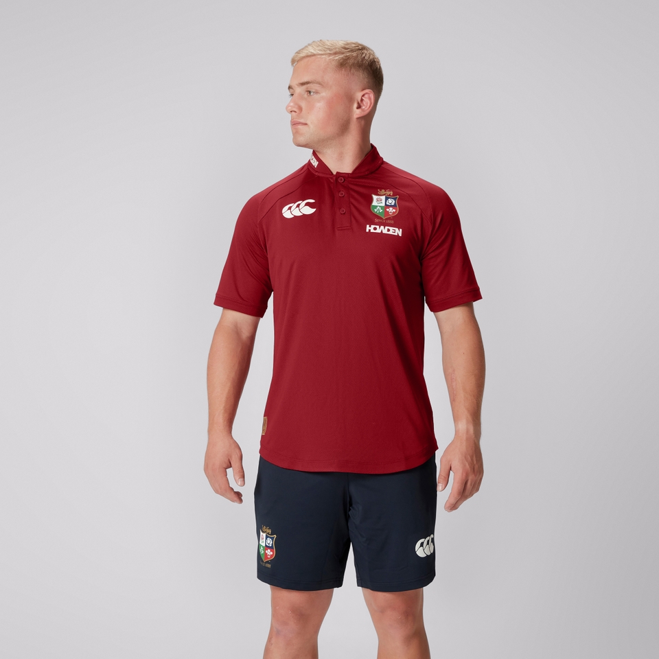 MENS BRITISH & IRISH LIONS POLO SHIRT RED