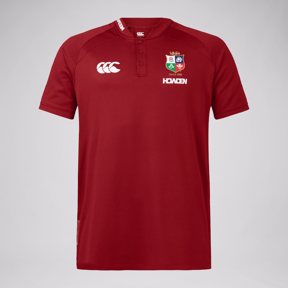 MENS BRITISH & IRISH LIONS POLO SHIRT RED