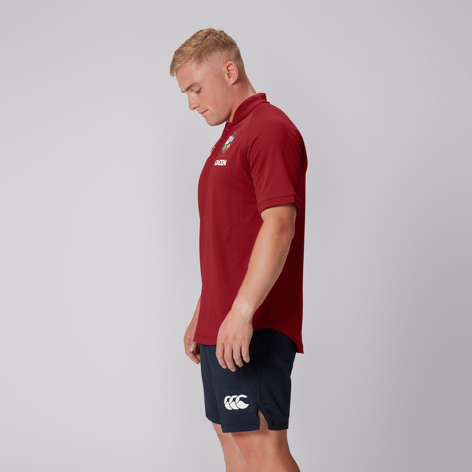 MENS BRITISH & IRISH LIONS POLO SHIRT RED