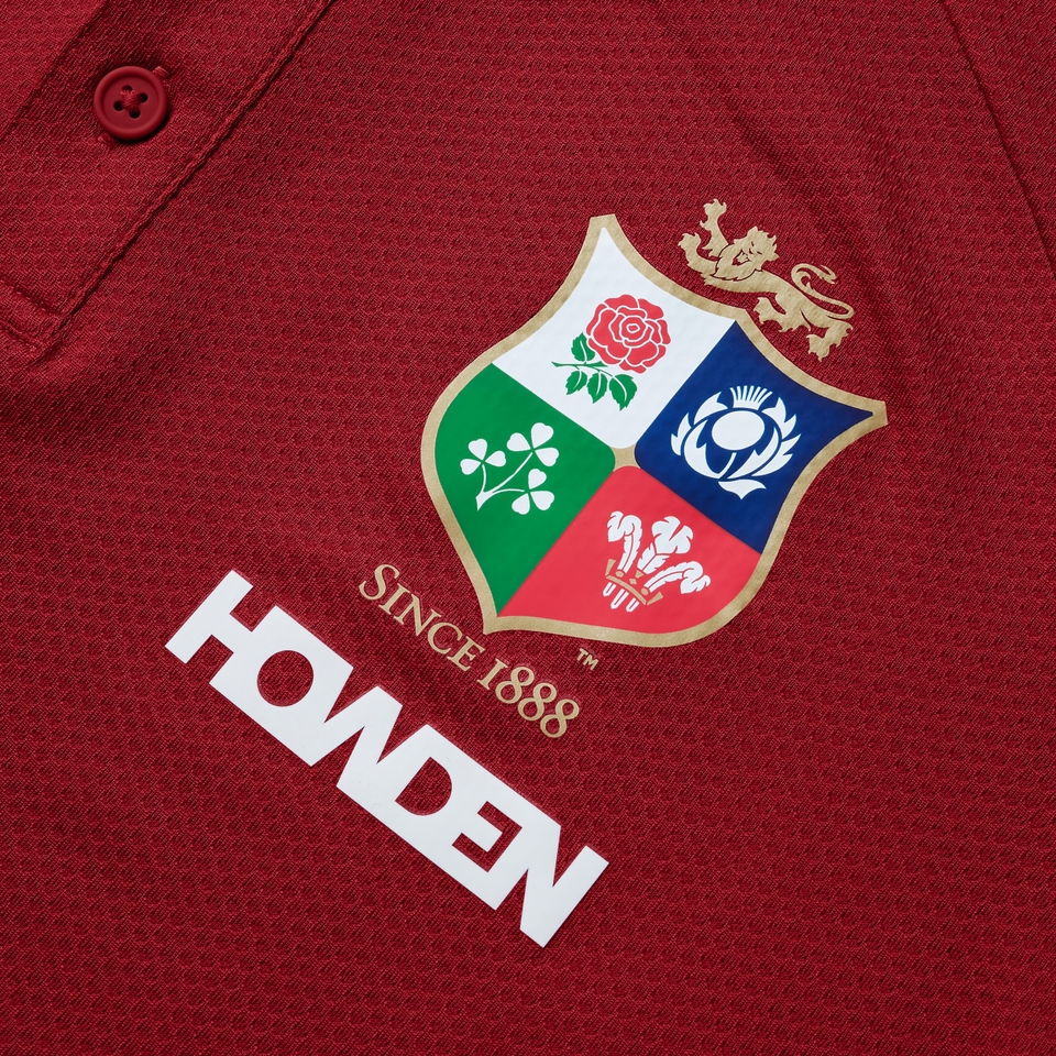 MENS BRITISH & IRISH LIONS POLO SHIRT RED