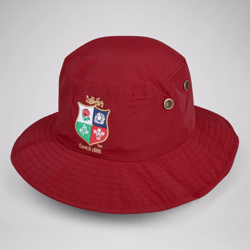 BRITISH & IRISH LIONS CCC WIDE BRIM HAT RED