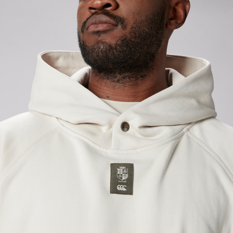 ADULT UNISEX BRITISH & IRISH LIONS OUTBACK FLEECE HOODY WHITE