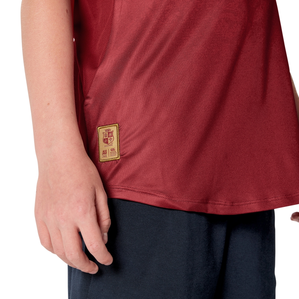JUNIOR UNISEX BRITISH & IRISH LIONS SUPERLIGHT TEE RED