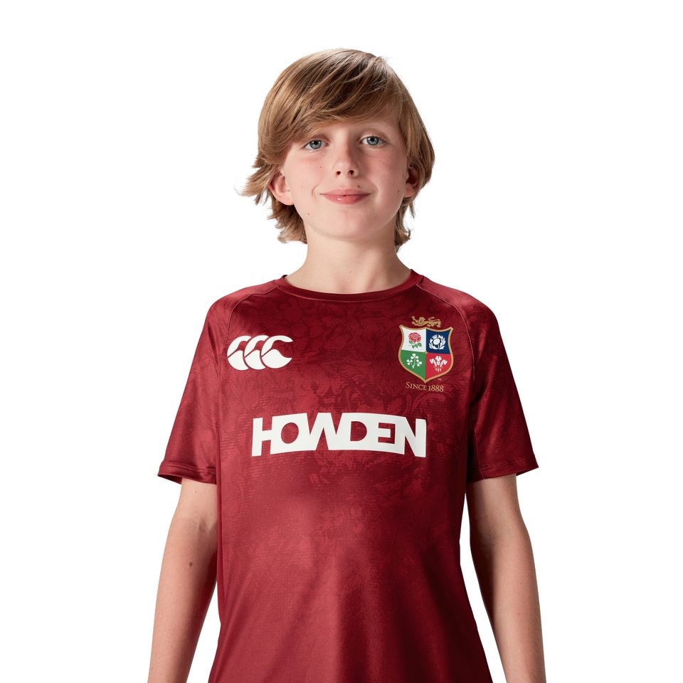 JUNIOR UNISEX BRITISH & IRISH LIONS SUPERLIGHT TEE RED