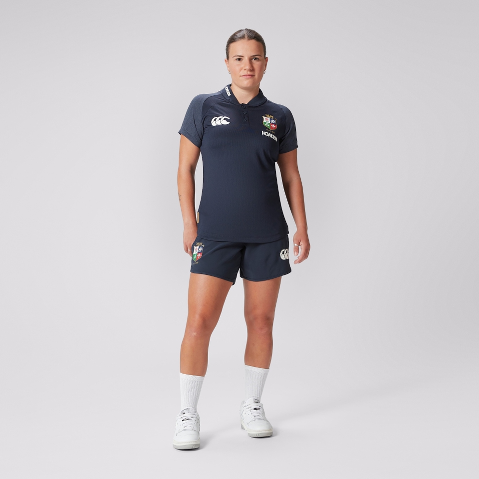 WOMENS BRITISH & IRISH LIONS CCC POLO BLUE