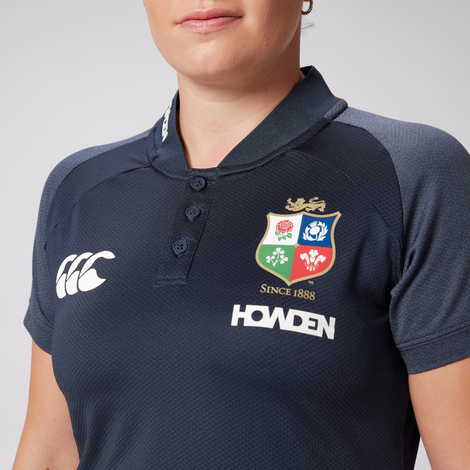 WOMENS BRITISH & IRISH LIONS CCC POLO BLUE