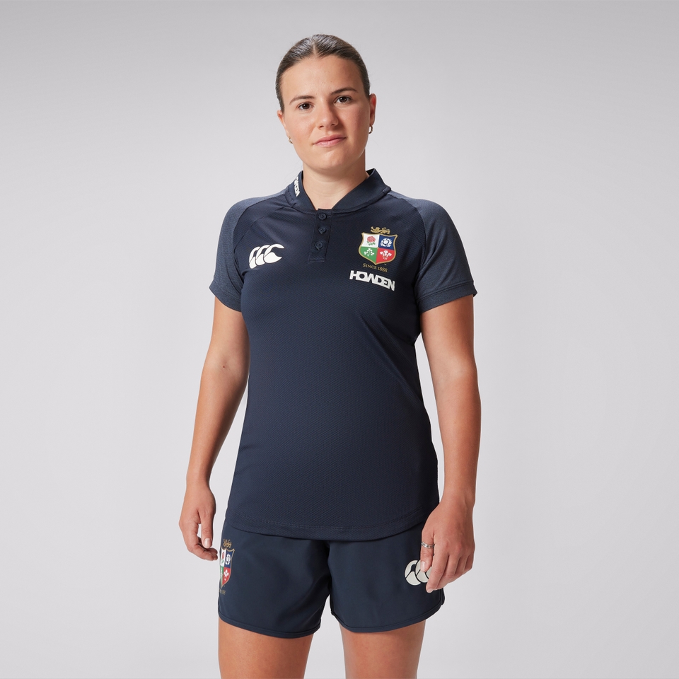 WOMENS BRITISH & IRISH LIONS POLO SHIRT NAVY