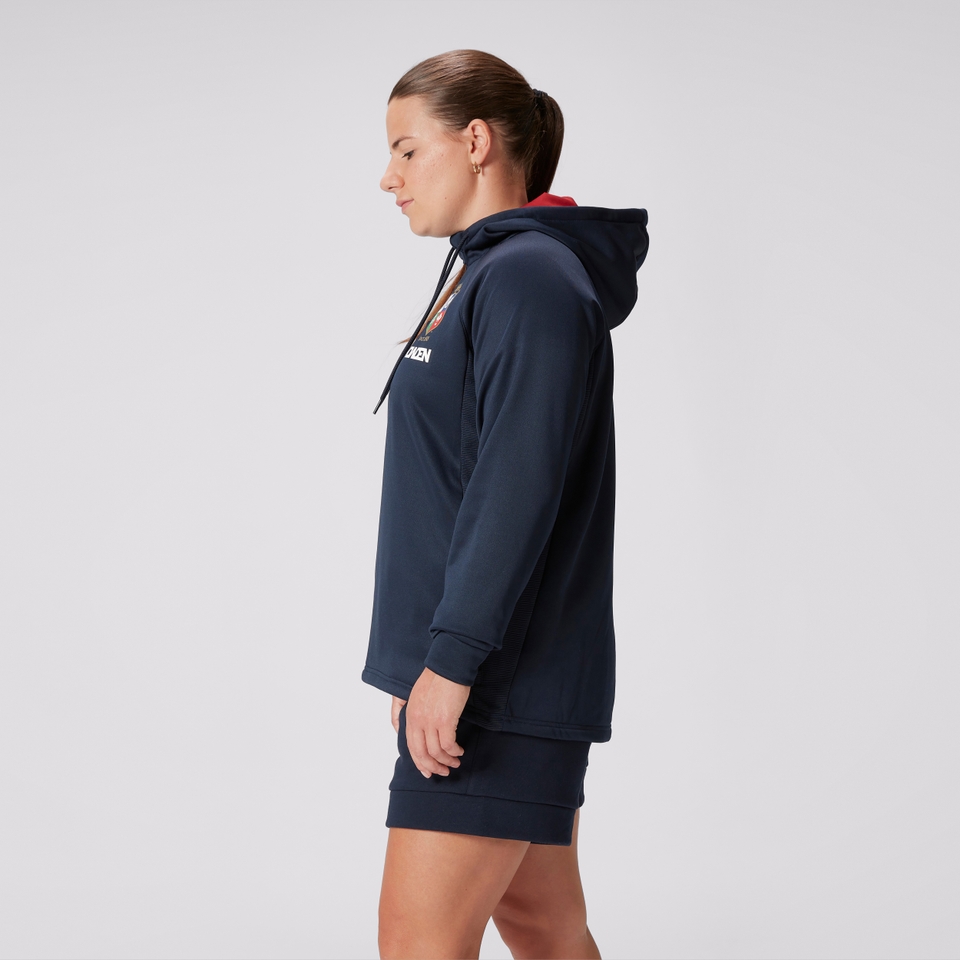 WOMENS BRITISH & IRISH LIONS 1/4 ZIP HOODY NAVY