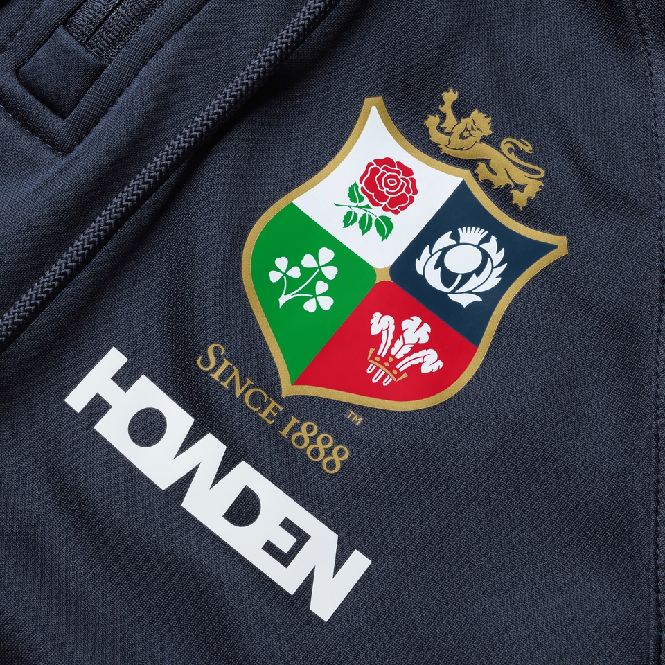 WOMENS BRITISH & IRISH LIONS 1/4 ZIP HOODY NAVY