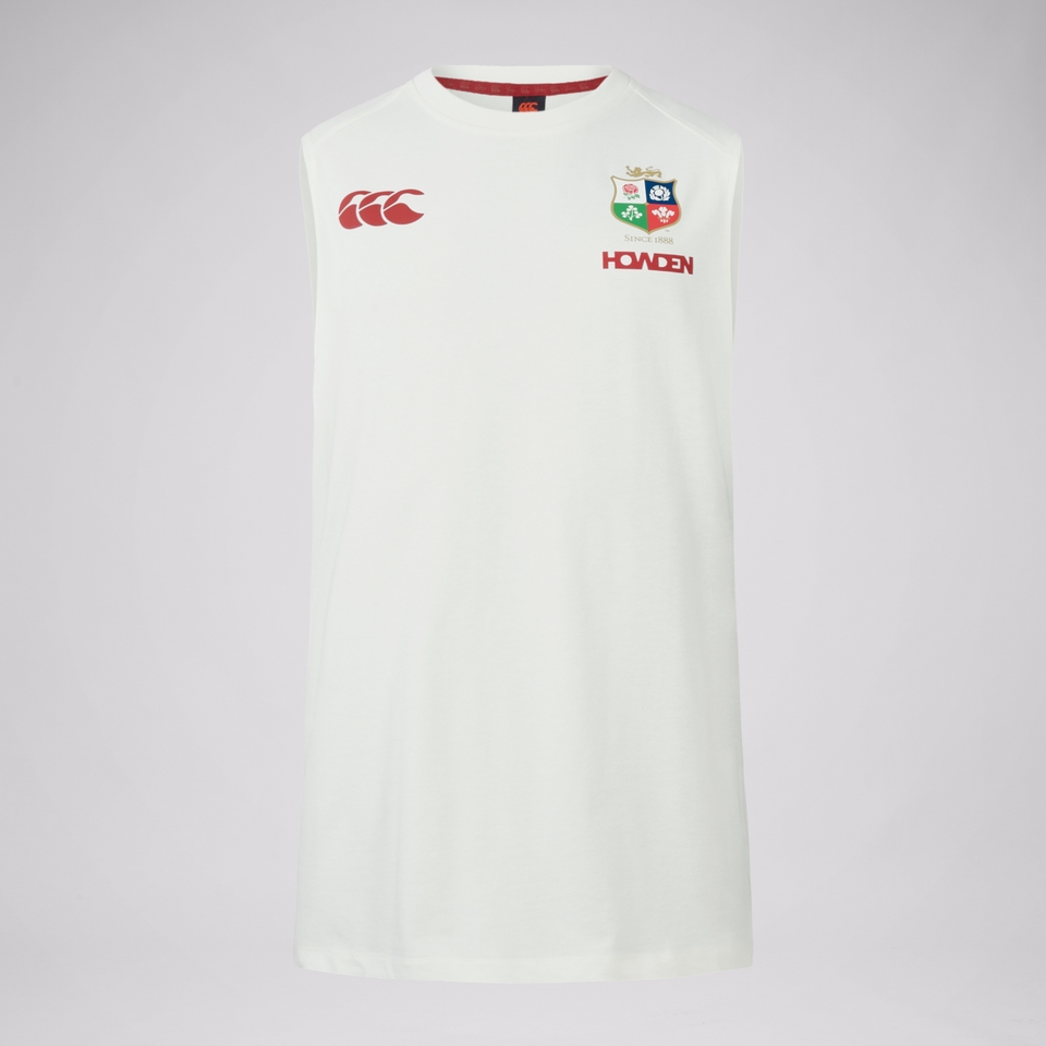 MENS BRITISH & IRISH LIONS COTTON TANK CREAM