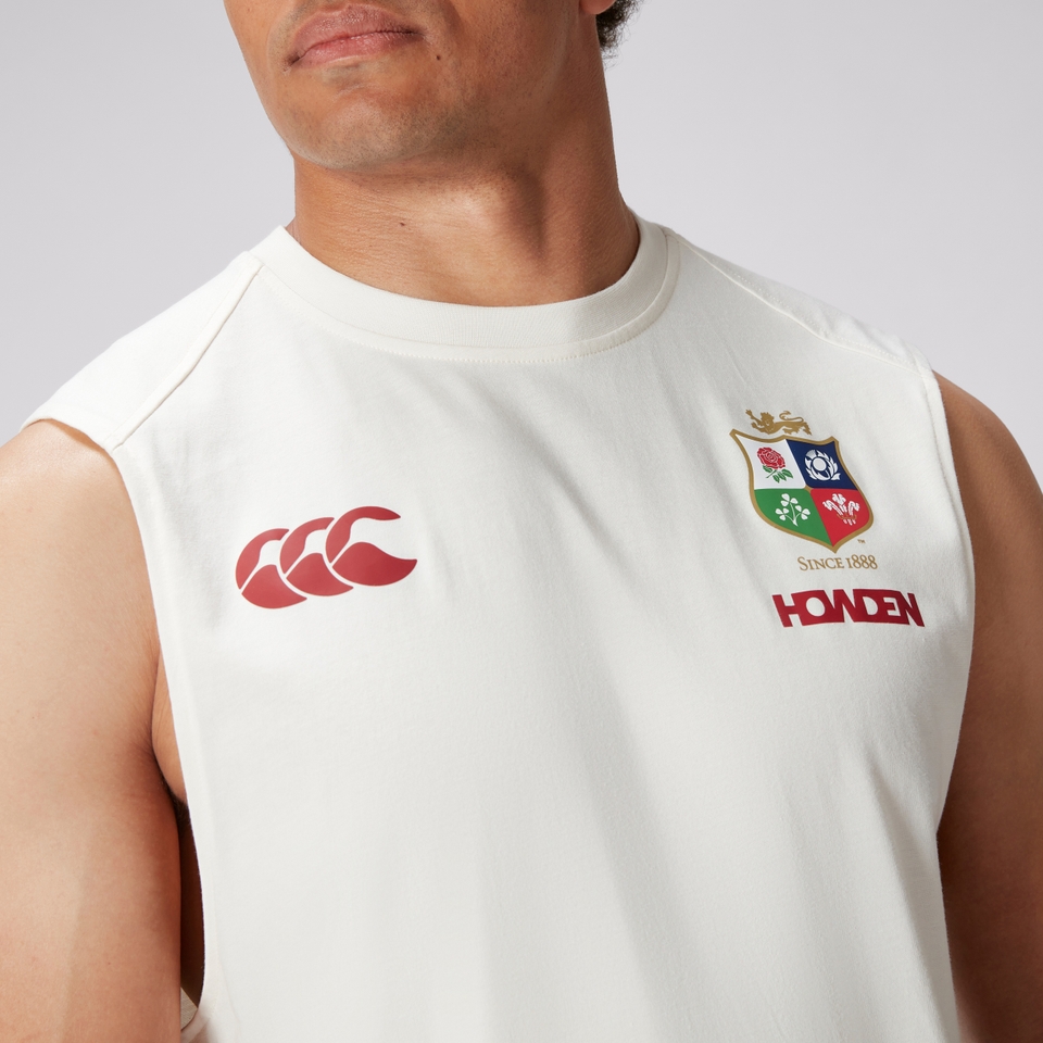 MENS BRITISH & IRISH LIONS COTTON TANK CREAM