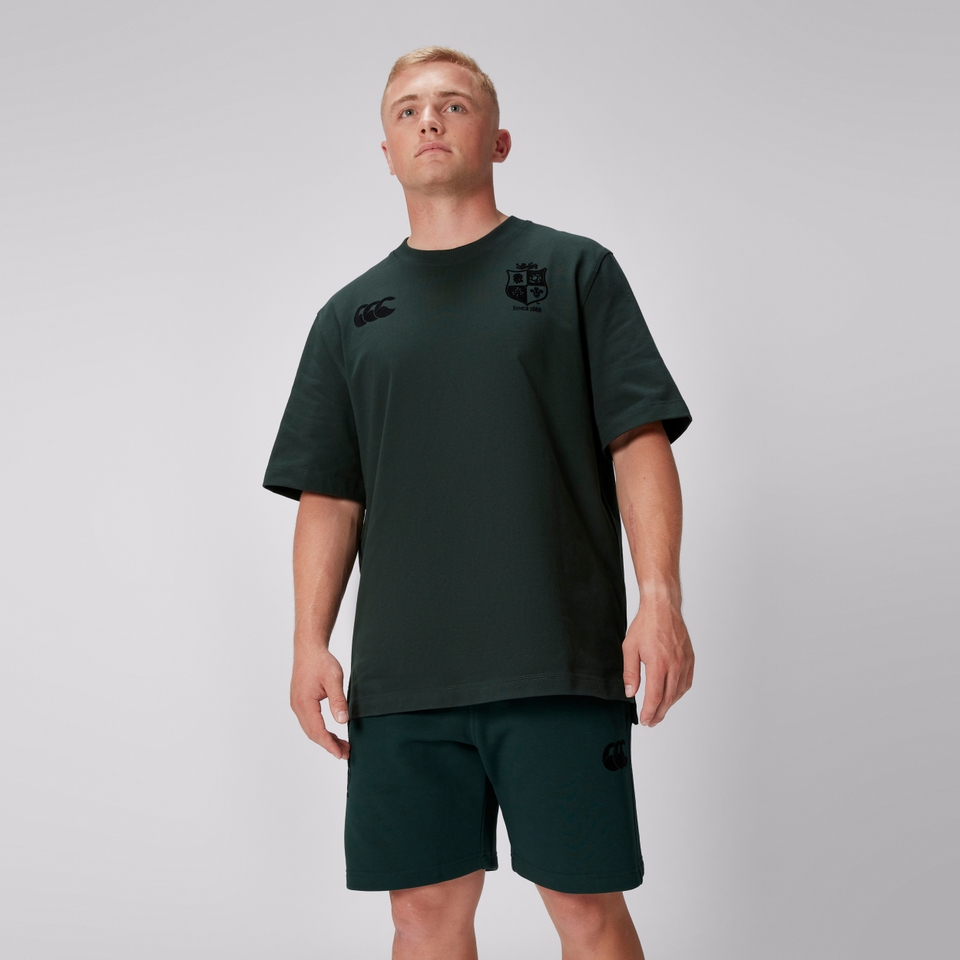 ADULT UNISEX BRITISH & IRISH LIONS STEALTH COTTON TEE GREEN