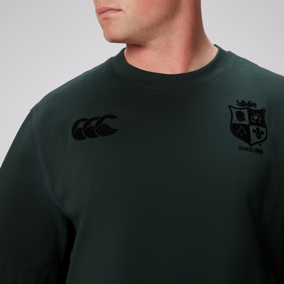 ADULT UNISEX BRITISH & IRISH LIONS STEALTH COTTON TEE GREEN