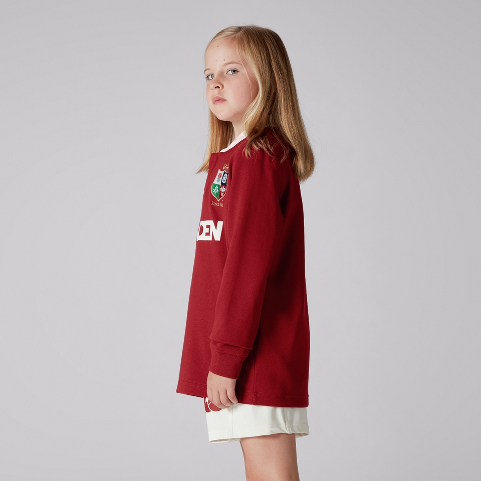 JUNIOR UNISEX BRITISH & IRISH LIONS CLASSIC LONG SLEEVE JERSEY RED