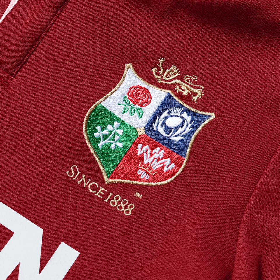 JUNIOR UNISEX BRITISH & IRISH LIONS CLASSIC LONG SLEEVE JERSEY RED