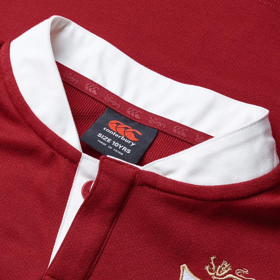 JUNIOR UNISEX BRITISH & IRISH LIONS CLASSIC LONG SLEEVE JERSEY RED