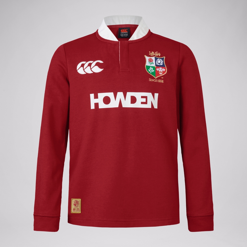 JUNIOR UNISEX BRITISH & IRISH LIONS CLASSIC LONG SLEEVE JERSEY RED