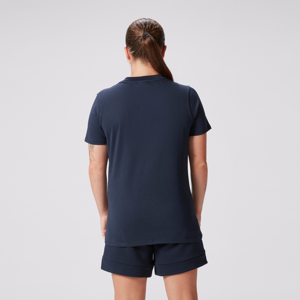 WOMENS BRITISH & IRISH LIONS COTTON JERSEY TEE NAVY