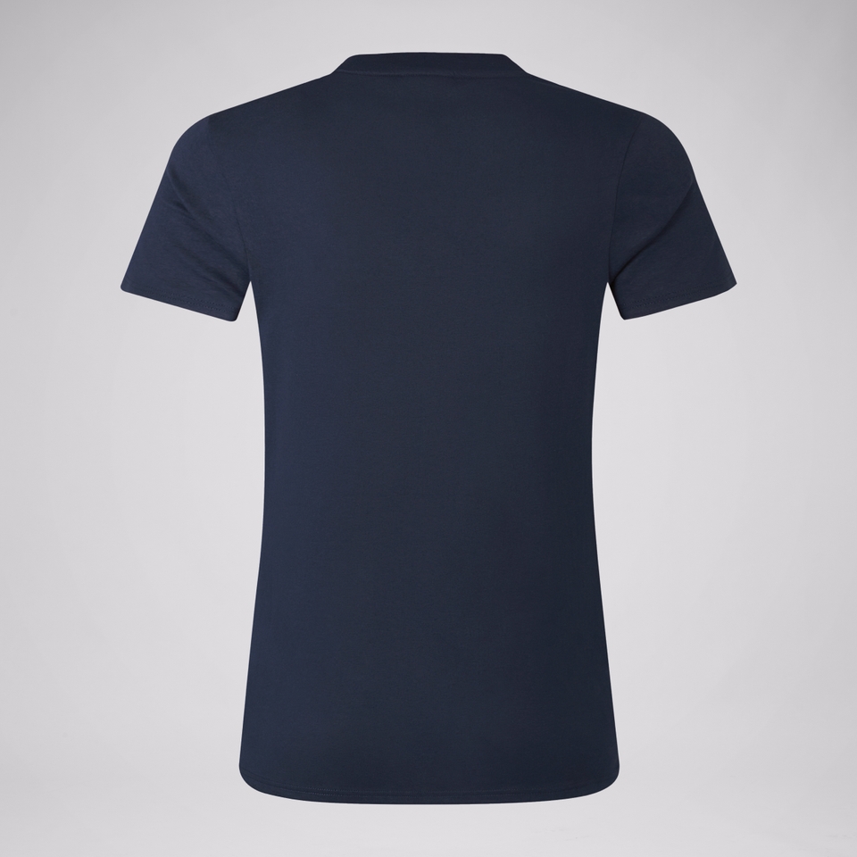 WOMENS BRITISH & IRISH LIONS COTTON JERSEY TEE NAVY